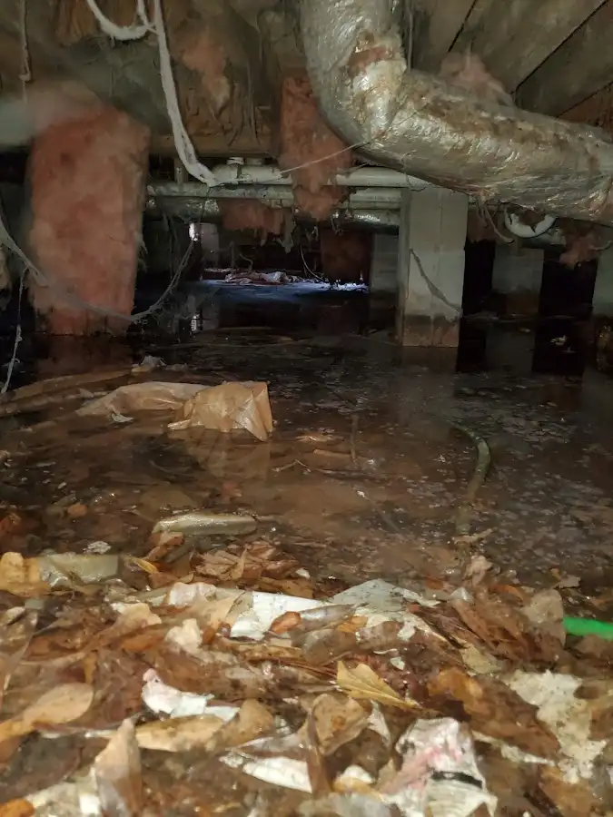 Crawl space flood assessment for Commercial Water Damage Restoration in Steamboat Springs