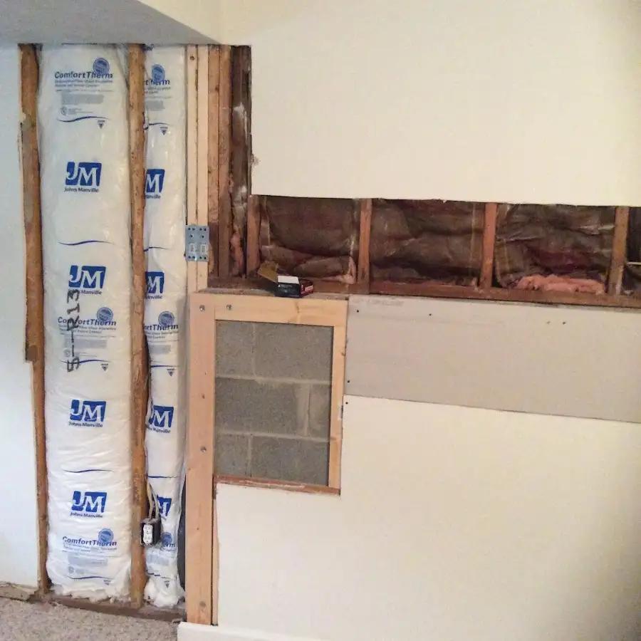 Wall insulation replacement during Contents Cleaning & Restoration in Steamboat Springs